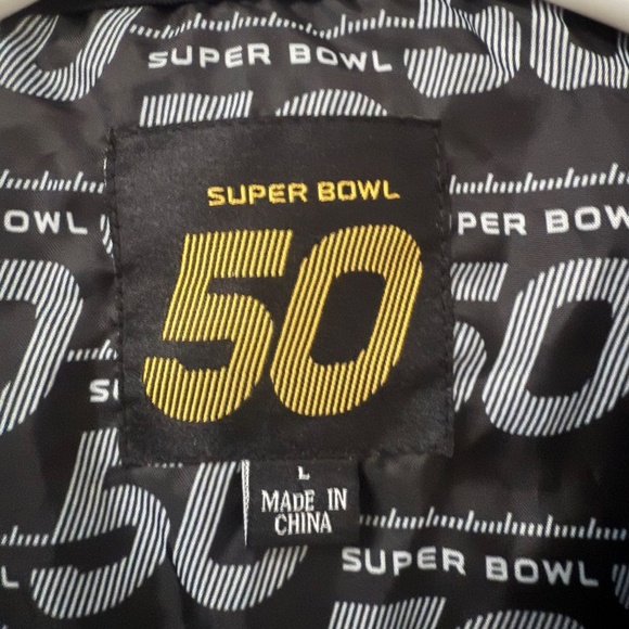 NFL Super Bowl 50 Commemorative Warm Cozy Quilted Women’s Vest - Picture 6 of 7